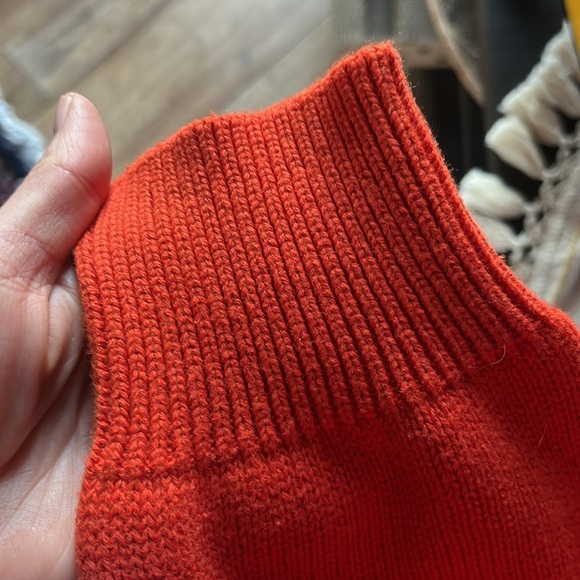 Gap orange sweater cardigan size large Tall - Picture 6 of 6
